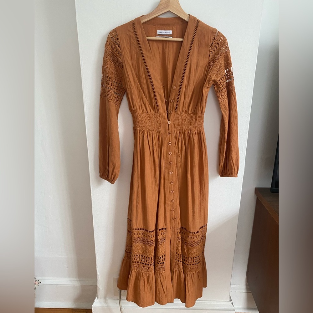 Urban Outfitters Ochre Bohemian Maxi Dress (size XS)